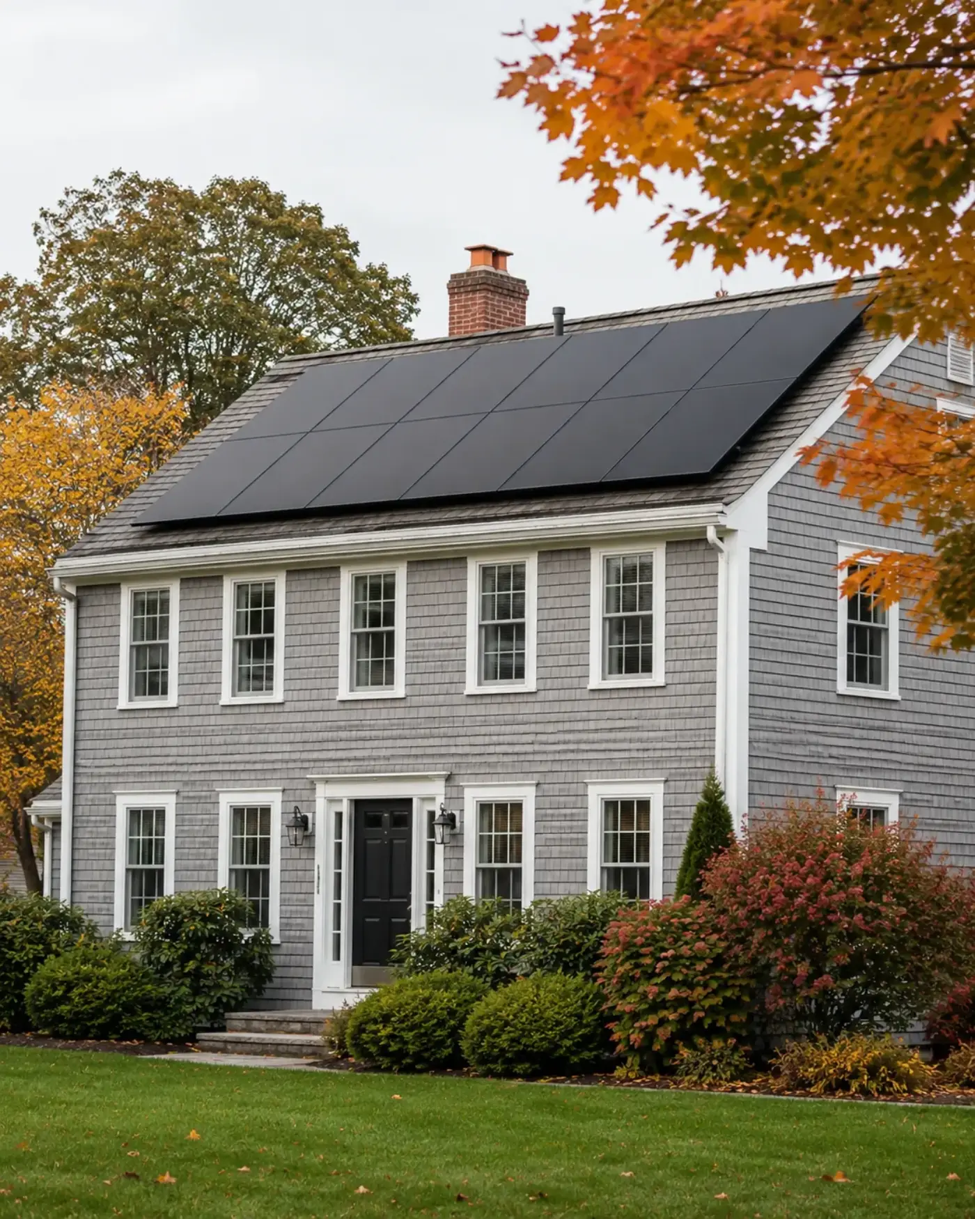 Install crew at a New England home